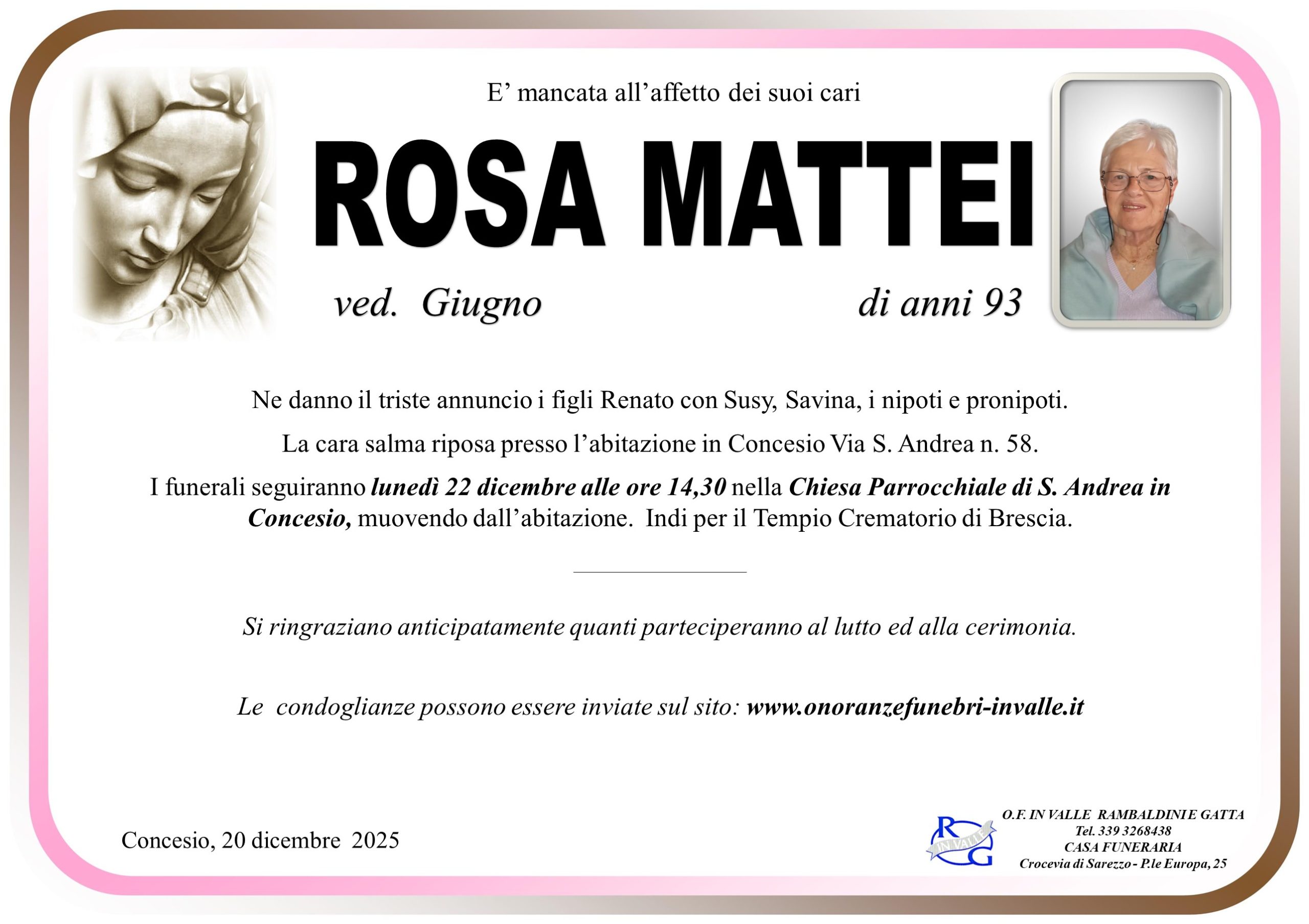 Al momento stai visualizzando Mattei Rosa